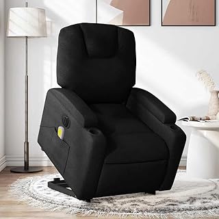 sillón masaje elevable tela negro