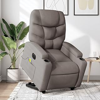 sillón masaje taupe gris
