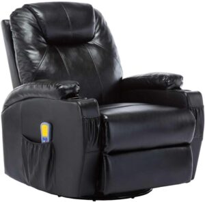 vidaxl sillón masaje cuero sintético