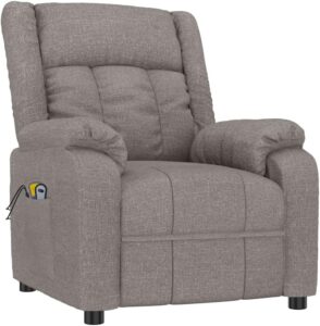 vidaxl sillón masaje taupé