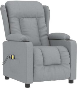 vidaxl sillón masaje claro