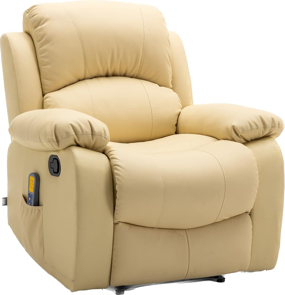 Astan Hogar Sillón Relax con Reclinación Manual (Sistema Pared Cero), Masaje Y Termoterapia, Modelo Ramón AH-AR30910CR