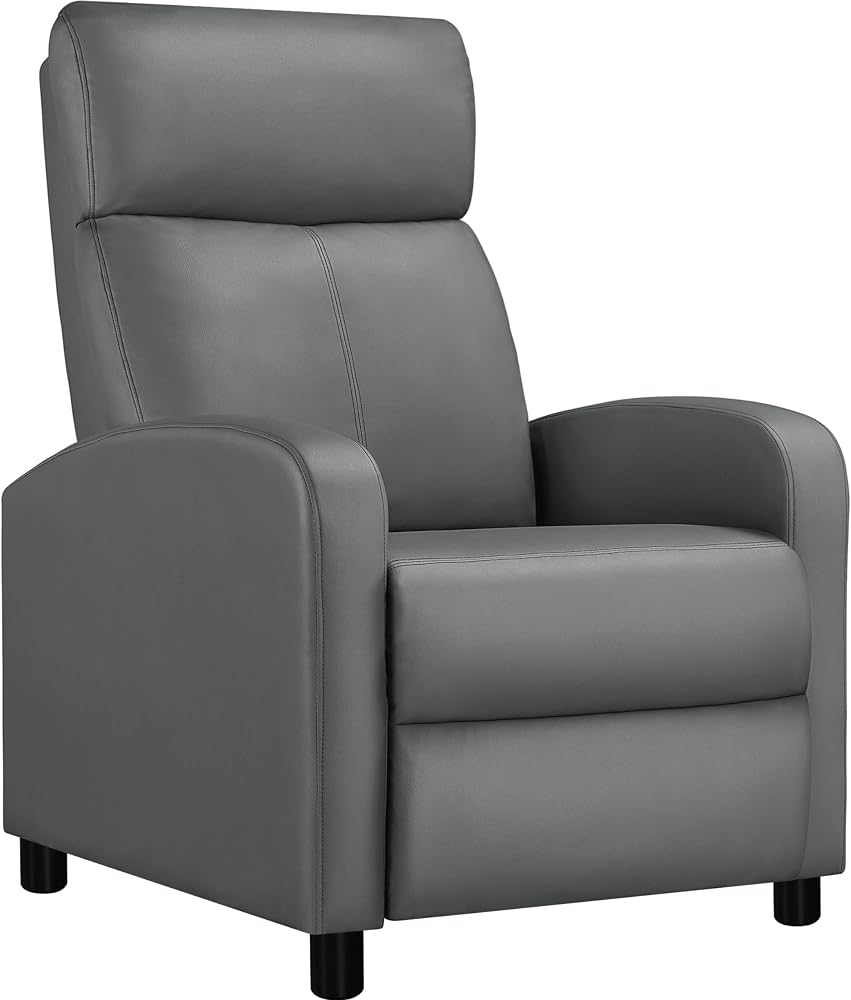Yaheetech Sillón de Masaje Silla Relax Butaca Sofá Ajustable de Relajación con Función Reclinable para Sala de Estar y Dormitotio Gris