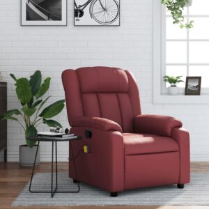 sillón masaje vino piel