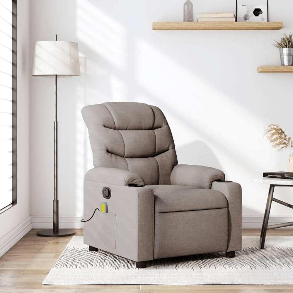inlife sillón masaje reclinable gris