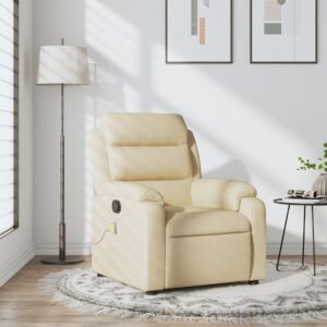 inlife sillón masaje crema tela