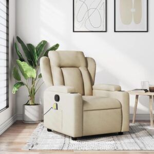 sillón masaje crema tela