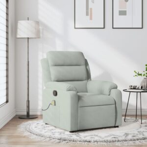inlife sillón masaje gris claro