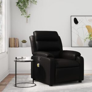 sillón masaje reclinable negro