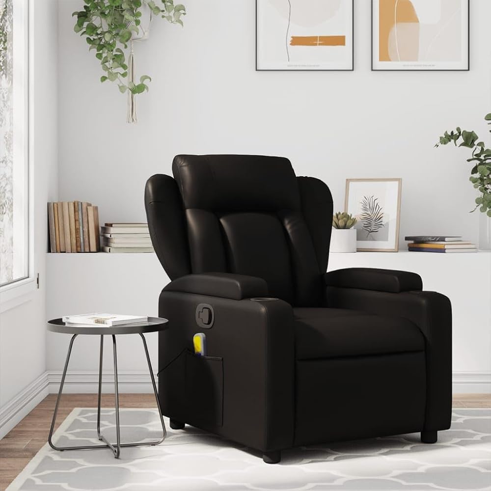 inlife sillón masaje reclinable negro