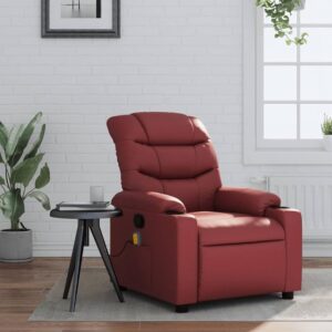 sillón masaje rojo