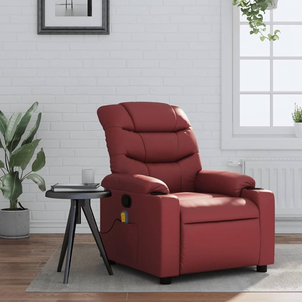 sillón masaje rojo