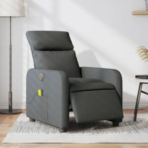 ikayaa sillón masaje gris oscuro