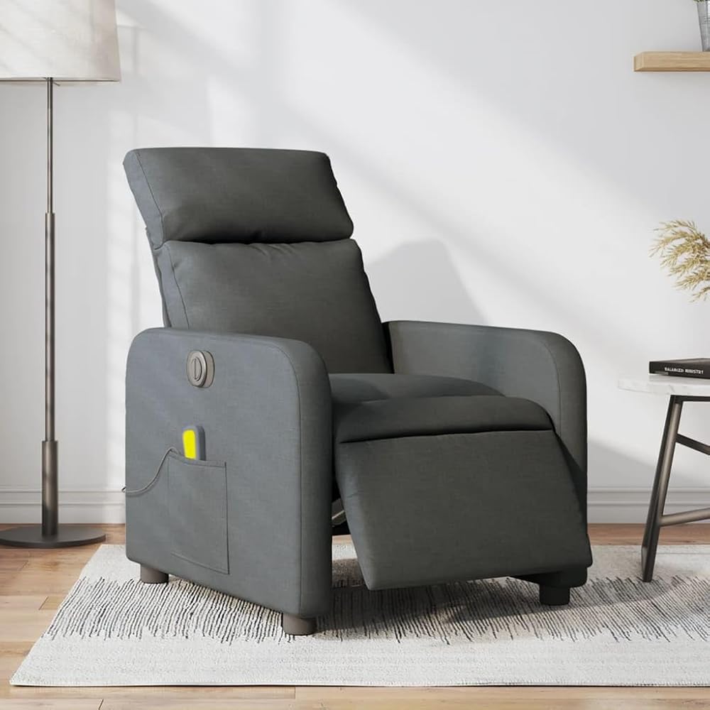 ikayaa sillón masaje gris oscuro
