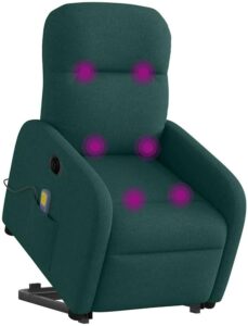 vidaxl sillón masaje verde
