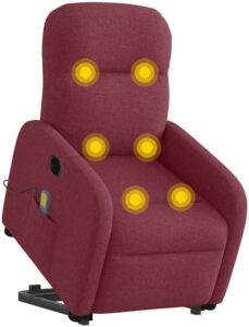 vidaxl sillón masaje rojo