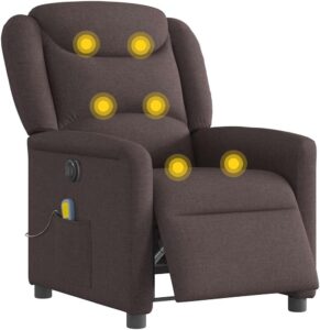 vidaxl sillón masaje marrón