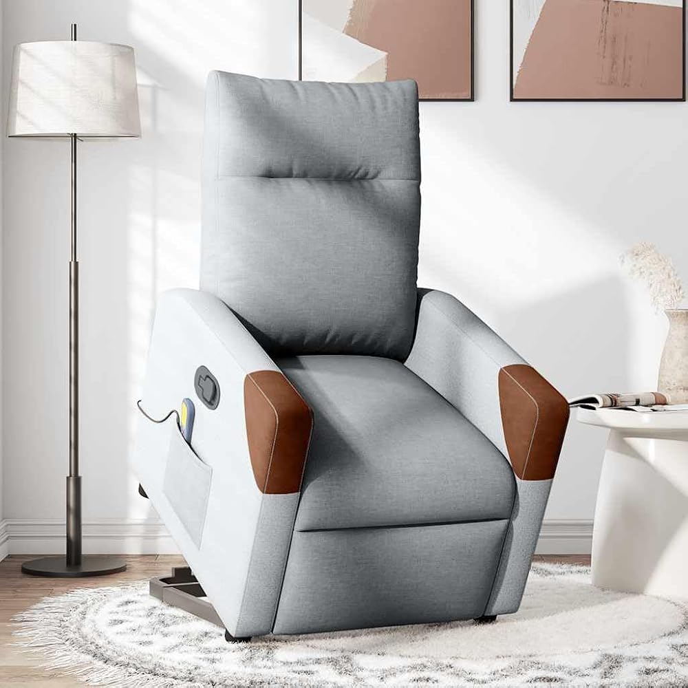 sillón masaje gris claro