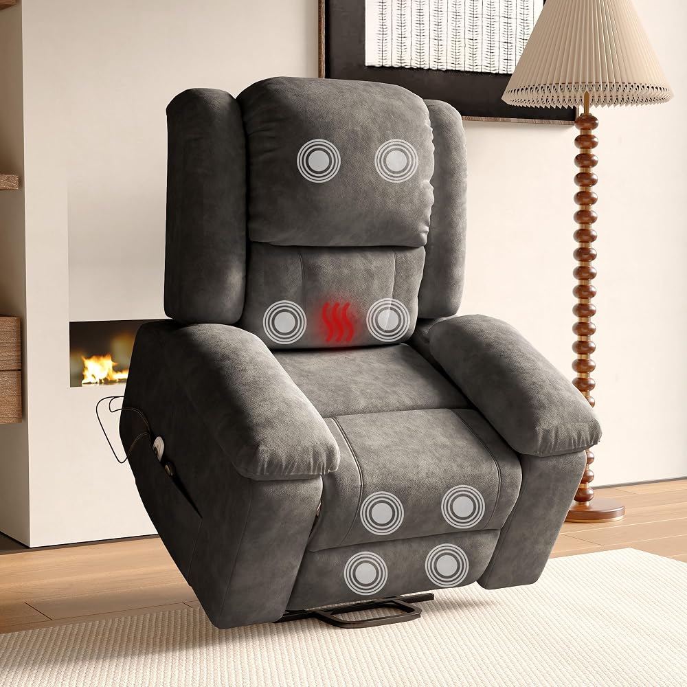 Anuncio patrocinado: Silla de Masaje eléctrica, sillón Relax con 8 Zonas de Masaje potentes y 2 Puntos de Calor, Silla eléctrica con función reclinable y Bolsillos Laterales (Gris, A)