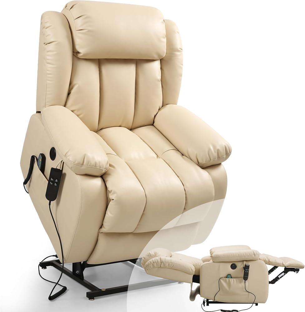 Anuncio patrocinado: DUANDUAN Sillón Relax eléctrico con 2 Motores y Ajuste Continuo, función de reclinación de 180°, función de Cama, función de Masaje, Ayuda para levantarse, vibración y calefacción (Beige)