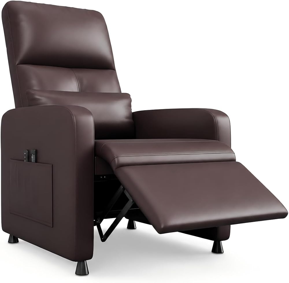 Anuncio patrocinado: GarveeLife Sillón Relax Eléctrico Reclinable con Masaje 4 Puntos y Calefacción Lumbar, Butaca Multifuncional Tapizada en PU con 8 Niveles de Intensidad, Estructura Metálica 180kg, 83×76×102 cm, Marrón